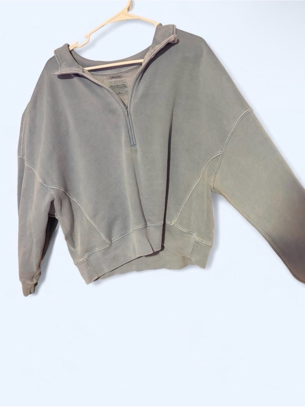 Abercrombie & Fitch Blue Half-Zip Pullover